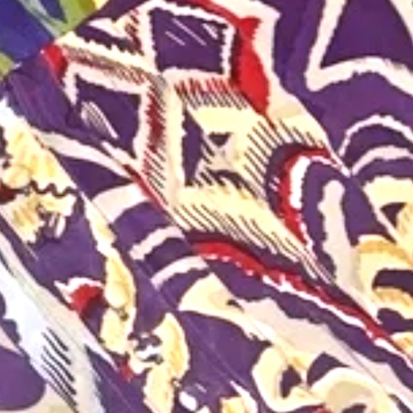 Johnny Was silk dress. Small, loose fit, 3/4 slv, New! Gorgeous! Rare! - Picture 4 of 9